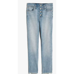 Madewell High-Rise Slim Boyjean Fitzgerald Wash: Button-Front